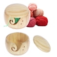 thumbnail image 3 of Naittoop Summer Clearance 50% off Clear! Wooden Yarn Bowl HolderPortable Knitting Yarn Bowl Crochet Yarn Bowls For Knitters Crocheters, 3 of 3
