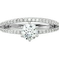 thumbnail image 4 of Sterling Silver Rhodium-Plated Polished Cz Double Band Ringsize 8 (Width 1.9 To 3.5) - Jbsp, 4 of 5