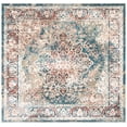 thumbnail image 2 of Safavieh Carlyle Blaine Medallion Area Rug, Turquoise/Ivory, 6'7" x 6'7" Square, 2 of 12