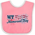 thumbnail image 3 of Inktastic My First Memorial Day Grunge with Fireworks Boys or Girls Baby Bib, 3 of 4