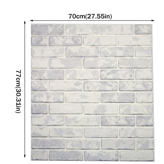 New Pe Foam Diy Wall Decor Embossed Brick Stone Color Tile Splicing Multicolor