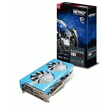 Sapphire Radeon NITRO+ RX 580 8GB GDDR5 DUAL HDMI / DVI-D / DUAL DP w/ backplate SPECIAL EDITION (UEFI) PCI-E Graphic Cards - 11265-21-20G