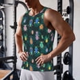 thumbnail image 5 of Daiia Bright ladybugs Printed Men's Quick Dry Fit Muscle Tank Top Slim-Fit Tank Workout Tank Top Lightweight Sports Tank Top-Large, 5 of 7