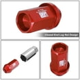 thumbnail image 4 of J2 Engineering 20Pcs Red M12 x 1.5 Wheel Tire Lug Nuts Closed End Aluminum Replacement with Adapter J2-LN-T7-038-15-RD, 4 of 5
