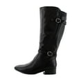 thumbnail image 2 of Naturalizer Sahara Women's Boots Black Smooth Size 7.5 W, 2 of 8