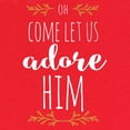 thumbnail image 3 of Tee Hunt Oh Come Let Us Adore Him T-Shirt Jesus Christ Christmas Xmas Men's Tee, Blue, Large, 3 of 5