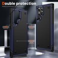 thumbnail image 5 of Designed for Samsung Galaxy S22 Ultra Case Gift Militay Grade Drop Protective Rugged Heavy Duty Cover Shockproof Case for Galaxy S22 Ultra Phone Case for women men boy girl (Blue+Black), 5 of 17