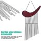 thumbnail image 2 of Campana de viento, decoraciones de jardín para colgar al aire libre, campanas de viento de metal para exteriores (plata con 15 tubos) Feliz Sencillez, 2 of 5