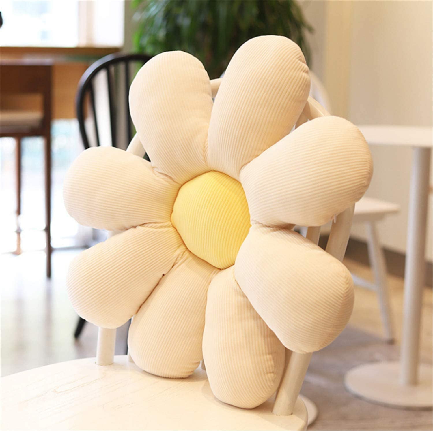 Blue,Medium Tufted Lounging Pillow Pouf,Daisy Flower Shaped Cute Pillow for Kids Reading Watching TV Bed Indoor and Outdoor Decoration LPFNSF Flower Floor Pillow Seating Cushion 