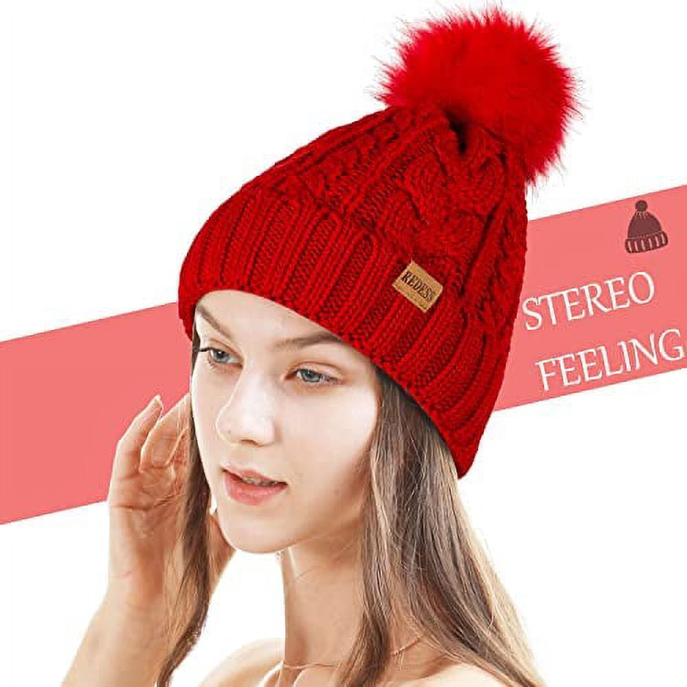 Yuelianxi Hat Scarf And Glove Set Women Winter Hats 3 Piece Neck Warmer And Gloves