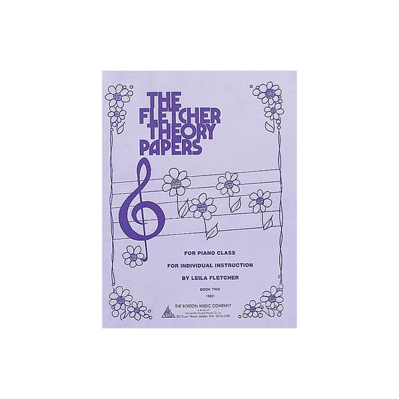 Boston Music Fletcher Theory Papers (Book 2) Music Sales America Series Softcover Written by Leila Fletcher