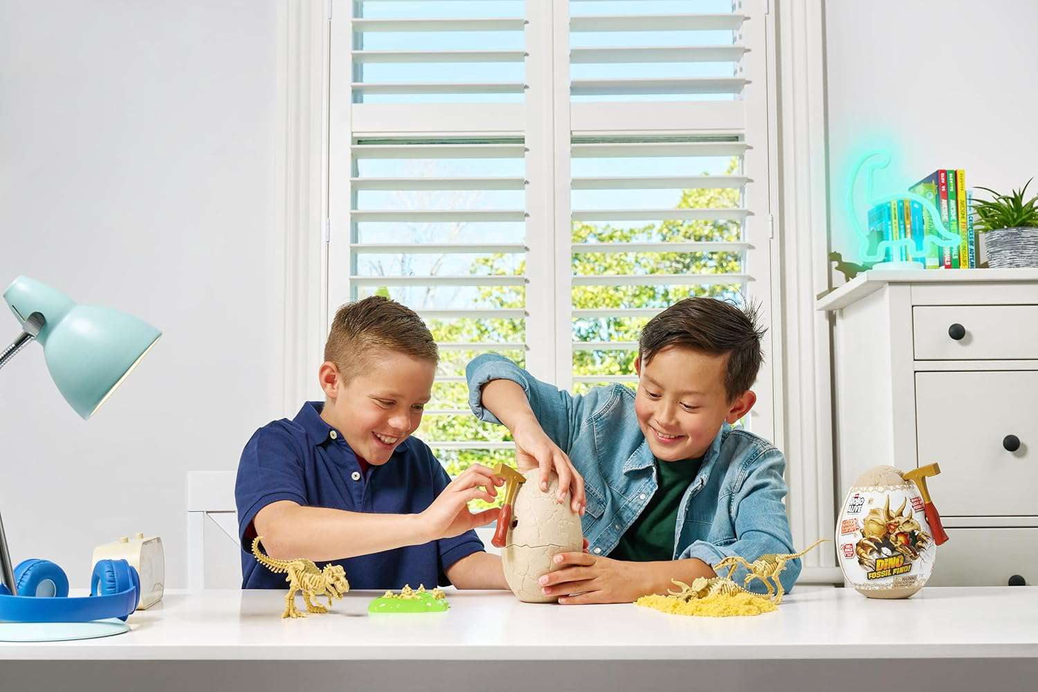 Robo Alive Fossil Find! MINI Gigantoraptor & Stegosaurus 2-Pack