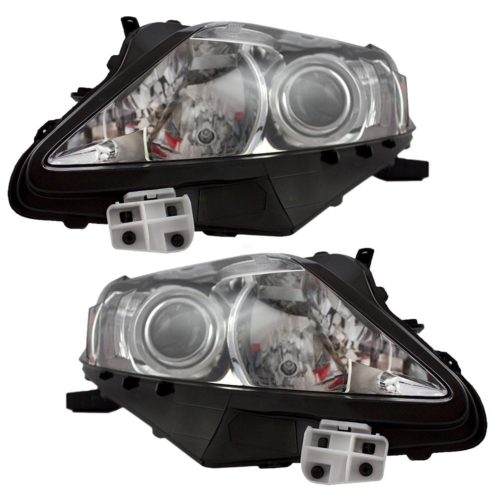 Brock Replacement Pair Set Halogen Combination Headlights Headlamps w