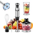 thumbnail image 1 of ProBlend 5-in-1 Hand Blender Set – 1000W Immersion Mixer with Turbo, Whisk & Chopper, 1 of 6