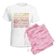 thumbnail image 6 of CafePress - Speech Therapist Word Cloud Women's Light Pajamas - Women's Short Sleeve Print T-Shirt and Pants Light Cotton Pajama Set, 6 of 7