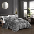thumbnail image 2 of Grace Living Sedona 5pc Full/Queen Comforter Set, Grey, 2 of 9