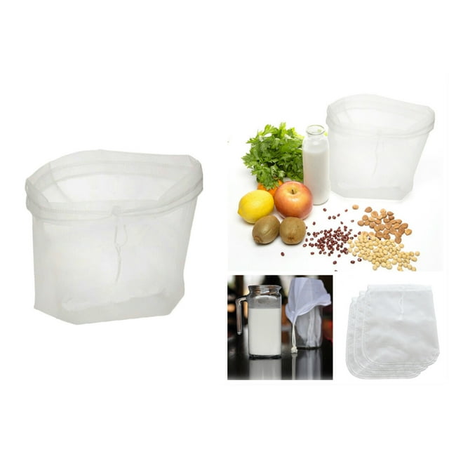 HEANUJJ 2Ud Bolsa De Nylon Con Malla Fina Para Bebidas Y Leche En Casa