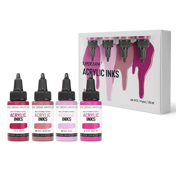 Set de tinta acrílica KAMENSKAYA #13 4 x 30 ml pintura líquida