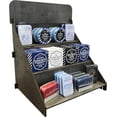 thumbnail image 1 of GFDYREE Wooden Portable Retail Table Display Stand Countertop 3 Step Riser Craft Shows, Farmers Markets Tradeshows |No Hardware Assembly Flat Pack Soap Display CBD Jewelry Spices Cups Tumble, 1 of 7