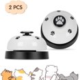 thumbnail image 1 of Pet Training Bells, 2 Pack Dogs Bell for Door Training and Outside Communication Device Dog AgilityTraining Equipment Interactive Toys (White), 1 of 5