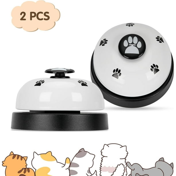 Campanas de entrenamiento para mascotas, paquete de 2 campanas para perros para entrenamiento en puertas y dispositivo de comunicación exterior, equipo de entrenamiento de agilidad para perr