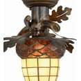 thumbnail image 3 of Meyda Tiffany 160236 Acorn Branch 13" Wide Semi-Flush Ceiling Fixture - Copper, 3 of 7