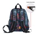 thumbnail image 5 of FORMRS Kids School Backpack with Front Zippered Pocket 12" Student Travel Daypack, Glowing Jellyfish, 5 of 6