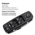 thumbnail image 3 of XUKEY Power Window Master Control Switch for Chrysler Town Dodge Front Driver Side, 3 of 6