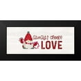 thumbnail image 2 of Reed, Tara 18x10 Black Modern Framed Museum Art Print Titled - Valentine Gnomes panel I-Choose Love, 2 of 5