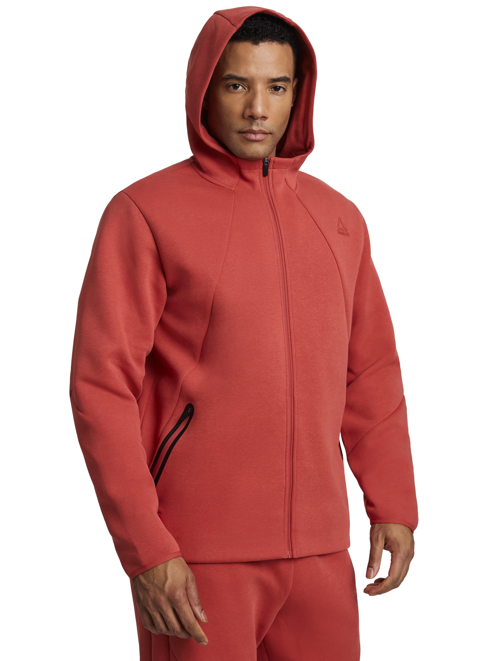 Reebok Men's and Big Men's Momentum Fleece Full Zip Hoodie, Sizes XS-5XL