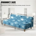 thumbnail image 7 of Jiueut Starfish Turtle Pattern Armless Futon Cover, Dustproof Non Armrest Futon Sofa Chair Covers Stretchable Home Interior Decoration for Living Room Bedroom, 7 of 7