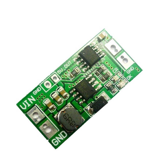 Inteprter Módulo de alimentación de 2 en 1, módulos de de refuerzo, convertidor de aumento ajustable, placa de carga Electrónica miscelánea
