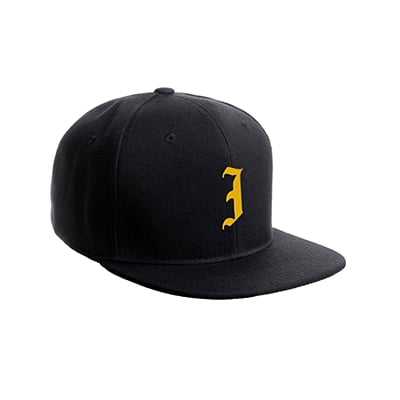 Daxton Classic Snapback Hat - Old English Alphabet A-Z, Flat Bill, Adjustable, 100% Polyester 4 thumbnail image