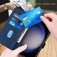 thumbnail image 2 of for Galaxy S23 Case,S23 Case Wallet [Kickstand][Wrist Strap][Card Holder Slots] TPU Interior Protective,PU Leather Folio Flip Cover for Samsung S23 (Blue), 2 of 14