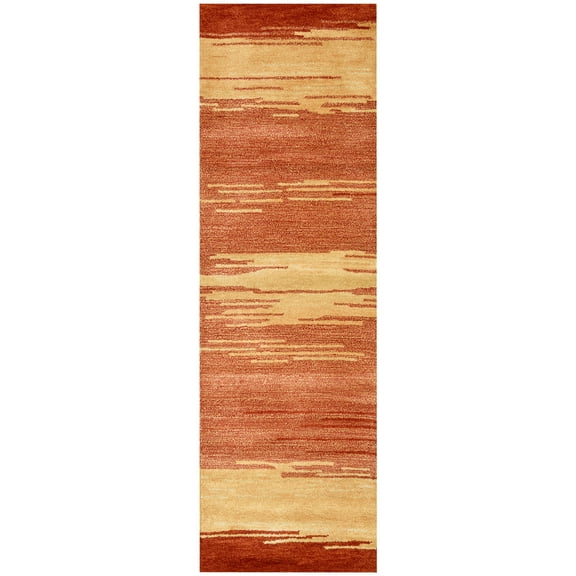 Rizzy Rugs Mojave Area Rug MV3163 Gold, Orange Lines Stripes 2' 6" x 8' Rectangle