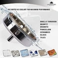 thumbnail image 5 of 4 Inch Diamond Hole Saw Drill Bit for Ceramic Porcelain Glass Tiles Quartz Granite Countertop Tile Hole Cutter Shower Valves Floor Drain Flanges Diamo, 5 of 8