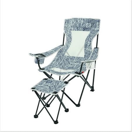 Ozark Trail Lounge Camping Chair With Detached Footrest