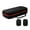 Black, variant on Microphone Travel Case Storage Bag Wireless Mic Protective Box Shockproof Carrying Case Pouch with Sponge Windshield
