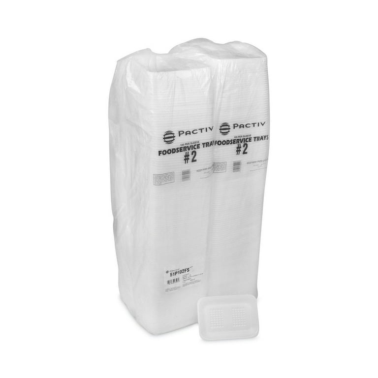 Meat Tray, #2, 8.38 x 5.88 x 1.21, White, Foam, 500/Carton Meat Tray, #2, 8.38 x 5.88 x 1.21, White, Foam, 500/Carton