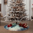 thumbnail image 4 of Sikiie Watercolor Turtle5 Nativity Christmas Tree Skirt, Jesus Christian Winter Holiday Tree Mat Decoration(30-48IN)30", 4 of 6