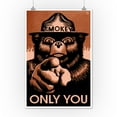 thumbnail image 2 of Smokey Bear, Only You, Halftone Red (12x18 Wall Art Poster, Room Decor), 2 of 3