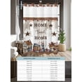 thumbnail image 6 of No Hook Shower Curtain with Snap in Liner,Sweet Home Country Star Waterproof Bath Curtain Double Layers with See Through Top Window,Retro Farm Gray Brown Wood Grain Hotel Shower Curtains 36x72in, 6 of 9