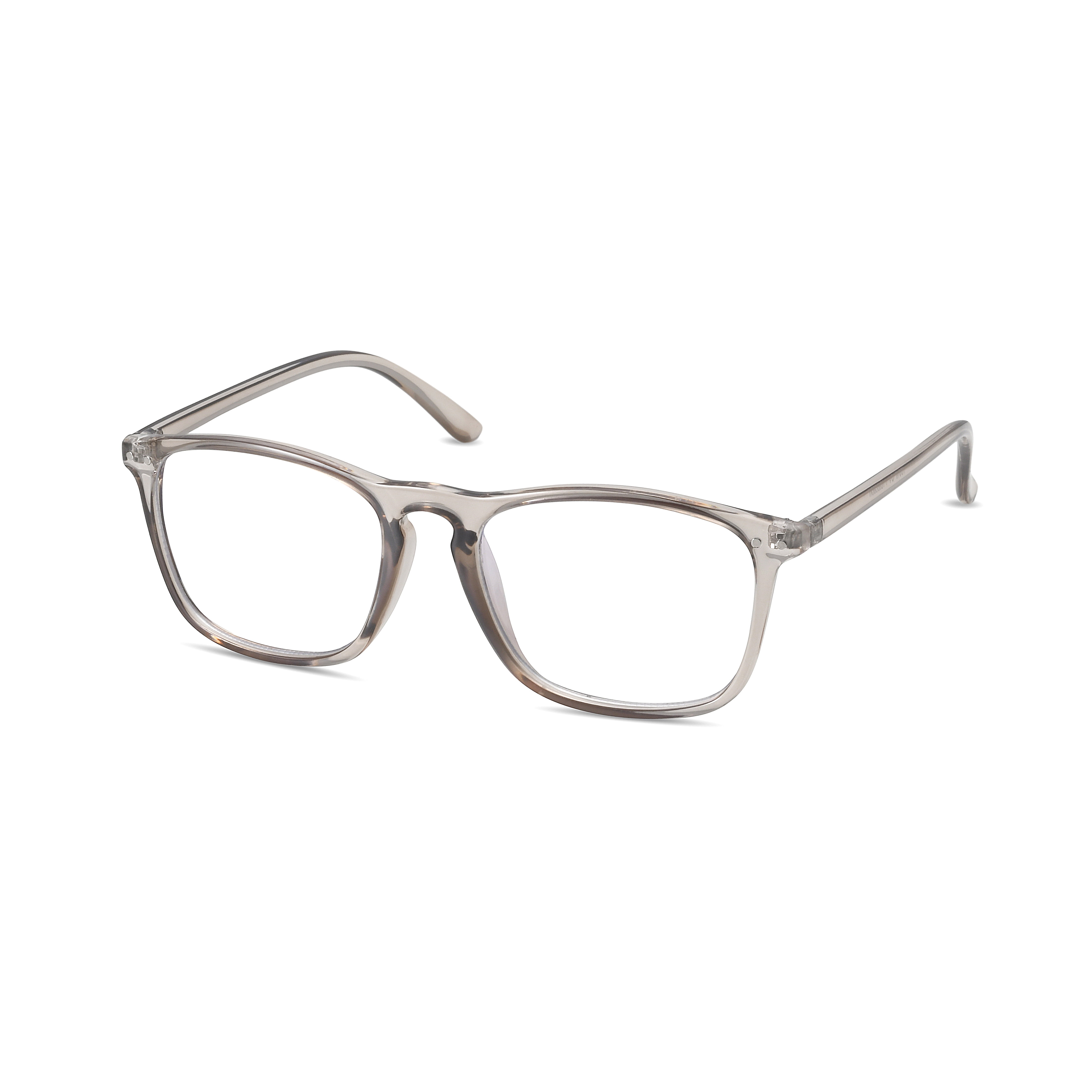 TWELVE Eyewear Unisex Frame Blue Light Blocking Crystal Grey Glasses