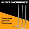 thumbnail image 4 of HUGFEGWE T50 Long Tamper Proof Torx Star Key Bit Wrench L-Shape Nickel Plating 1Pcs CJB91-23218, 4 of 6