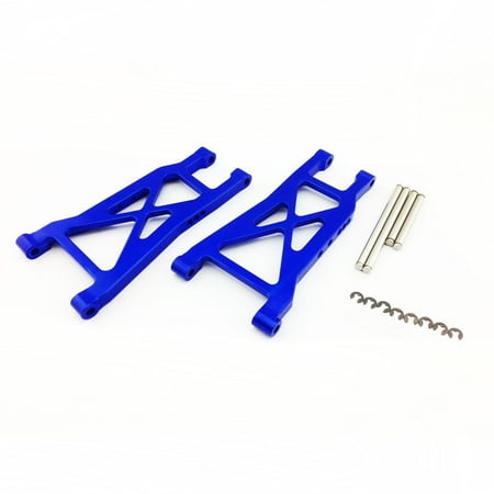 Traxxas Parts Rustler Alloy Hop Up Rear Lower Arm for Traxxas Nitro Rustler RC Stadium Truck, Blue, Replaces Traxxas Part 2555 by Atomik RC ()