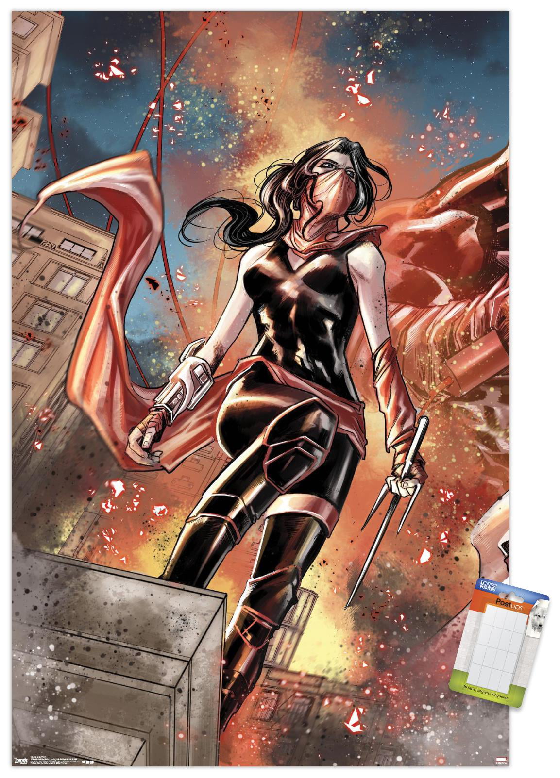 Women of Marvel Series 1 S4 Elektra Swimsuit Insert Card 