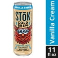 thumbnail image 3 of (12 pack) SToK Cold Brew Energy Vanilla Cream Canned Coffee Drink, 11 fl oz, 3 of 15