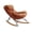 Brown, variant on Yesfashion Recliner Chair, Velvet Rocking Chair, Leisure Sofa with Detachable Washable Cushion, Comfortable Rocker Solid Wood Base Chair for Living Room, Bedroom