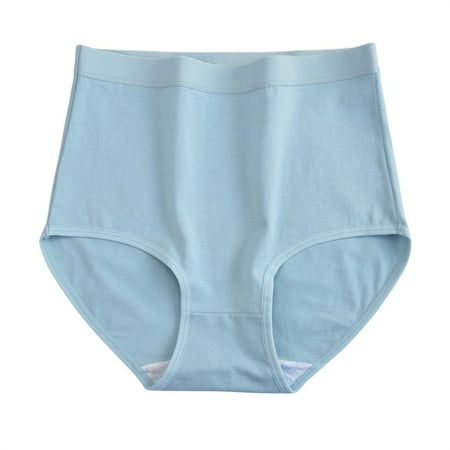 DQRPSEETB Women s High Waisted Cotton Underwear Stretch Briefs Soft Full Coverage Panties Plus Size Underwear for Pregnant Woman