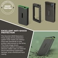 thumbnail image 5 of Transcend 2TB StoreJet 25M3 Anti-Shock External Hard Drive (Iron Gray) + Case, 5 of 8